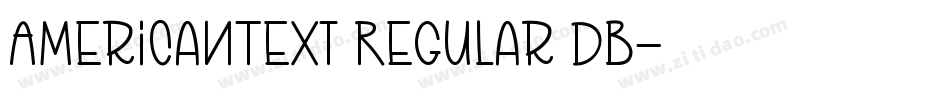 AmericanText Regular DB字体转换